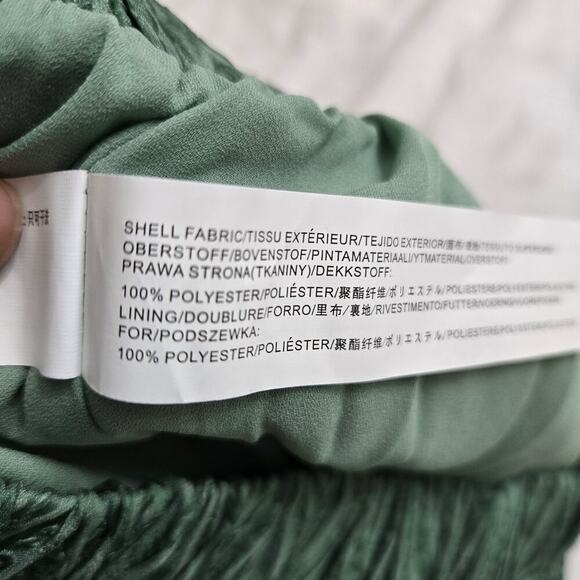 NWOT J.O.A. Smocked Ruffle Hem Skirt M Sheer Cottagecore Goblincore Feminine - Picture 8 of 11